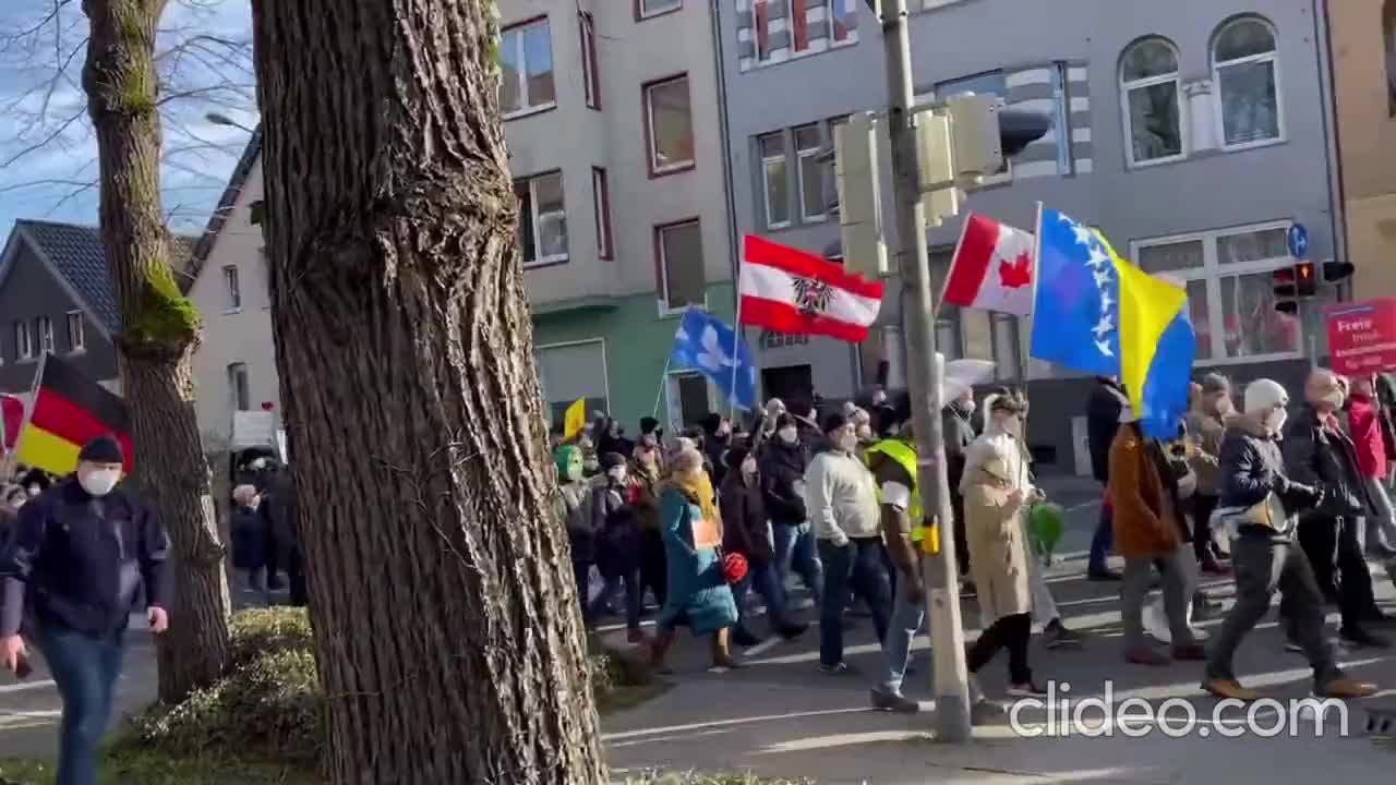 Osnabruck Germany - People want medical dictatorship to STOP!