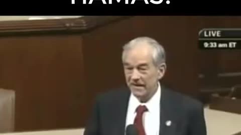 Israel Created Hamas. Ron Paul