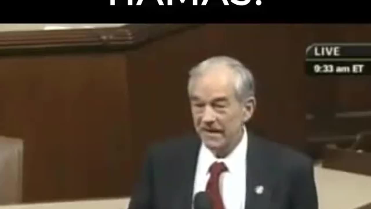 Israel Created Hamas. Ron Paul