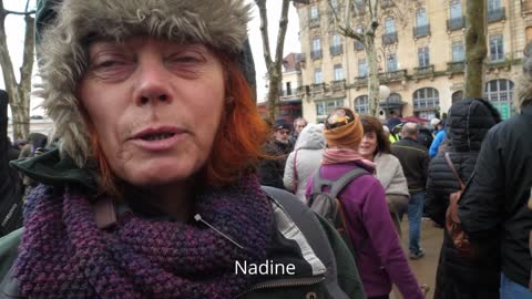 Les Masques BLancs Carcassonne en Manifestation le 8 janvier 2022