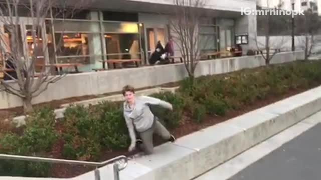 Guy Tries To Pull Off A Flip And He Faces A Concrete Wall