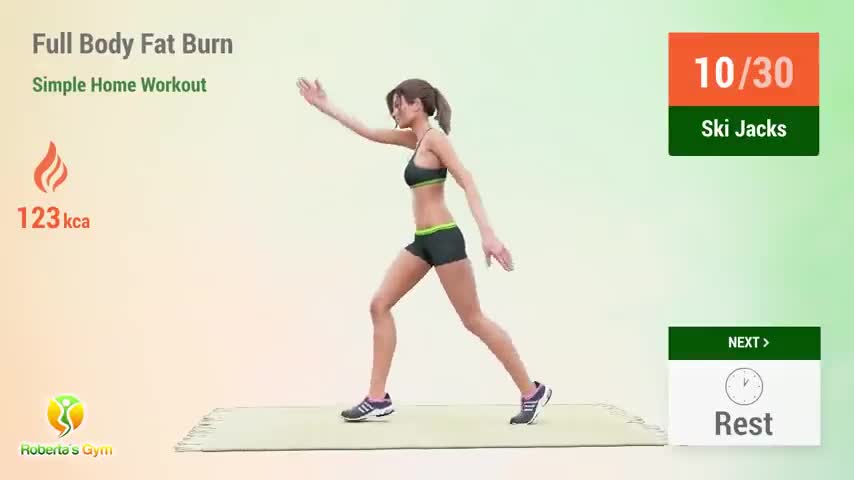 Full Body Fat Burner, Fast Weaht Loss , work out Step bay Step 3D video