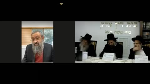 Dr. Zelenko speaks to a Rabbinical court in Jerusalem