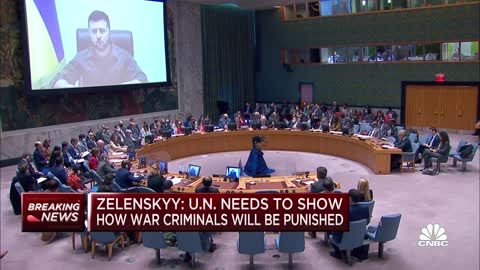 Ukrainian President Zelenskyy addresses U.N. Security Council