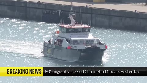 Eight die as 801 people arrive in UK on small boats