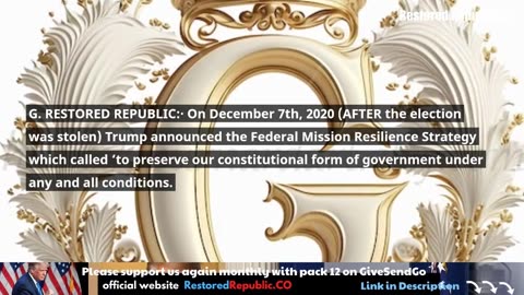 Restored Republic via a GCR: Update as of June 21, 2024