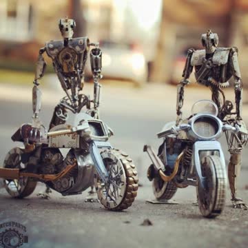 Steampunk Artist Turns Iconic Figures Into Art Using Recycled Watch Parts