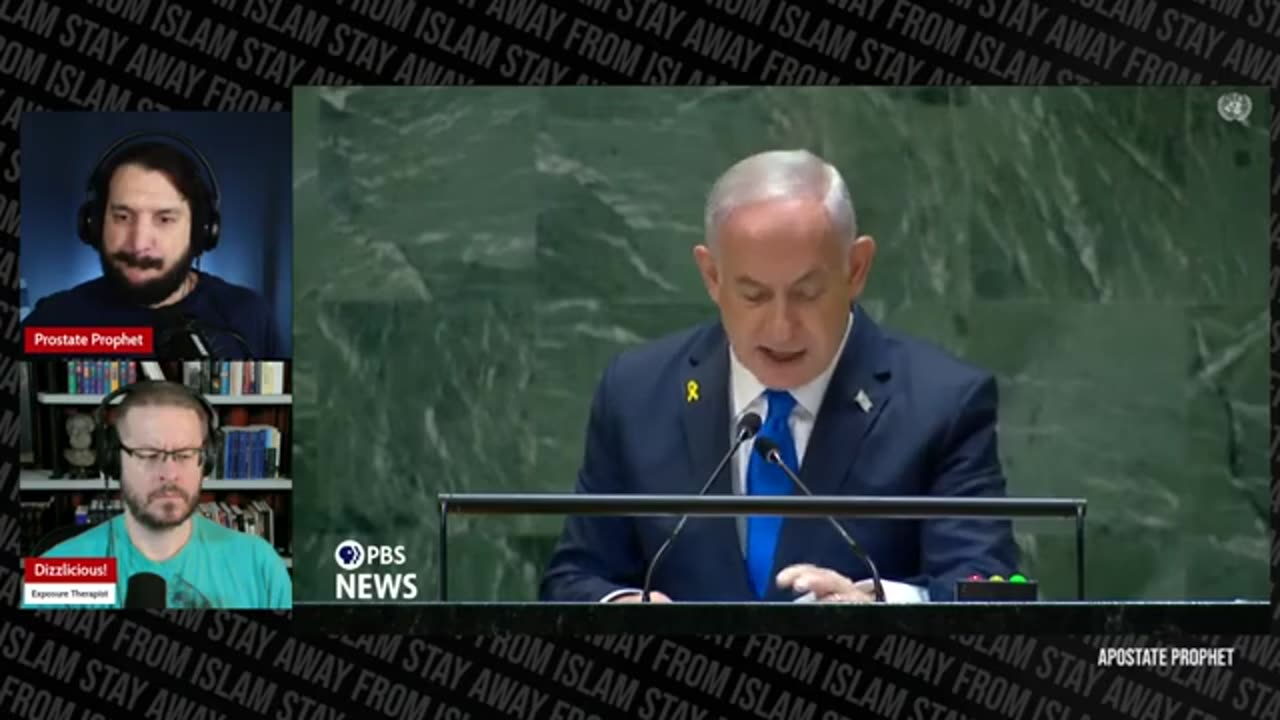 Netanyahu's Brutal UN Speech _ David Wood & Apostate Prophet LIVE