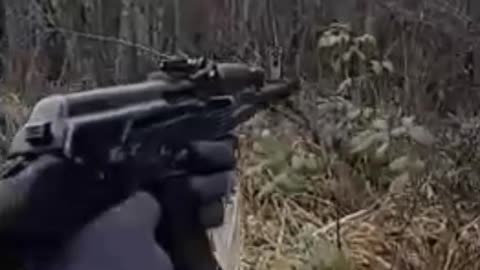 A pregnant Ukrainian female soldier surrenders to Russian troops