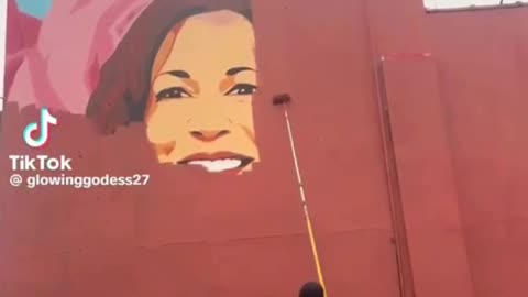 JUST IN: Kamala Harris Mural Gets Painted Over