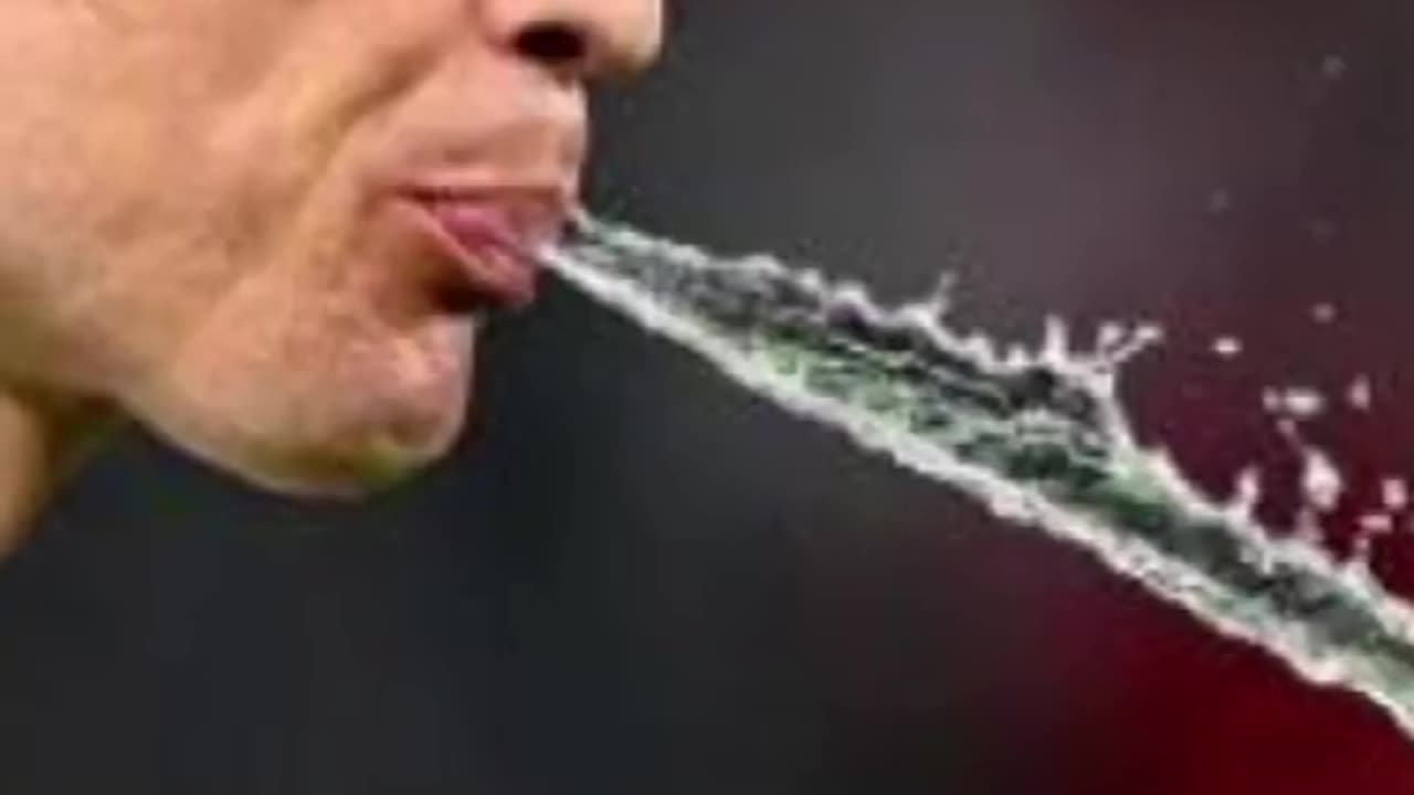 Why do players spit out the water and not drink it?