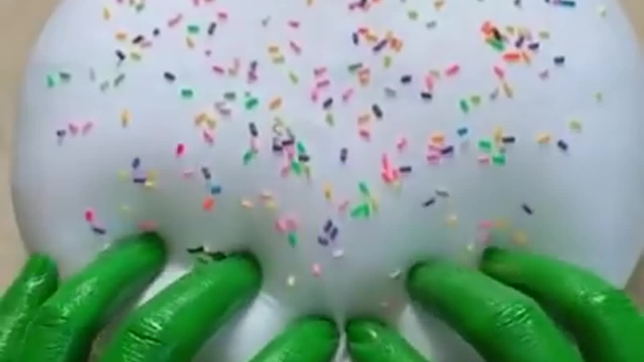 satisfying slime coloring video