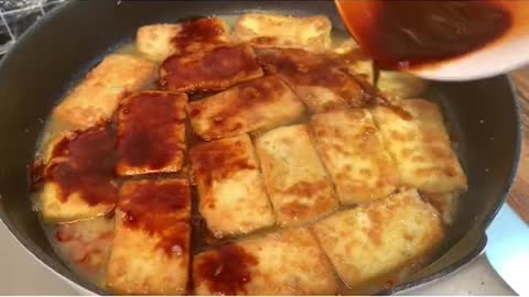 Don't throw the leftover tofu at home. It tastes delicious