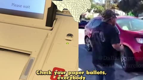 BREAKING: Voters in Tarrant County, Texas are reporting that the voting machine