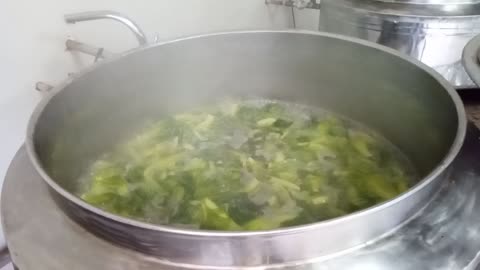 Super big boiled vegetables