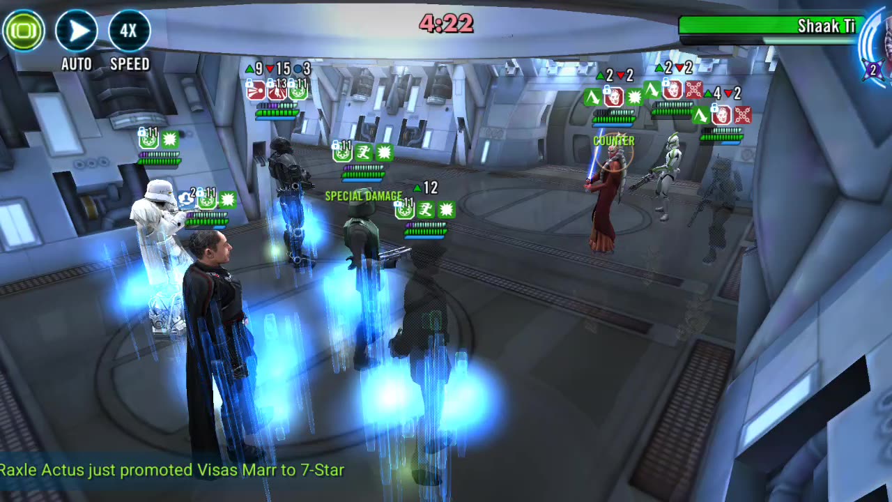 SWGOH - Troopers vs Shaak Ti clones - territory wars