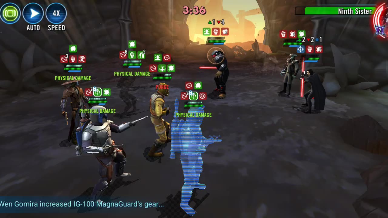 SWGOH - Bossk Bounty Hunters vs Inquisitors - territory wars