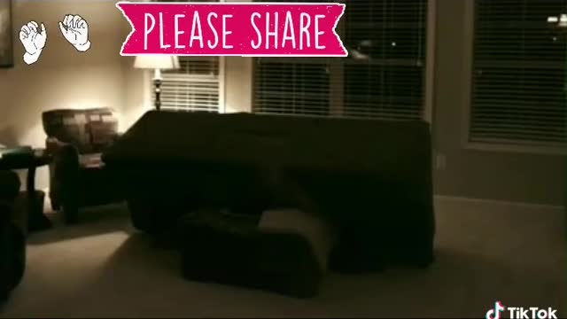 Real Ghost Caught On Camera Destroying Living Room.