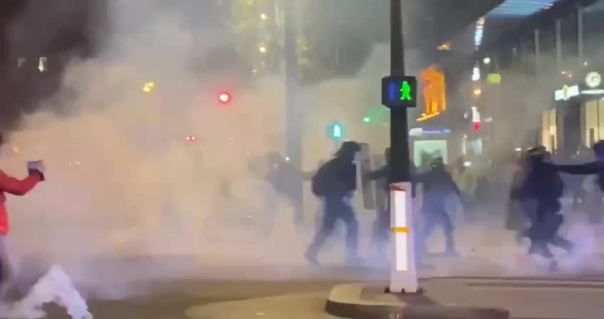 France: riots and protests after Macron wins re election April 24-25, 2022