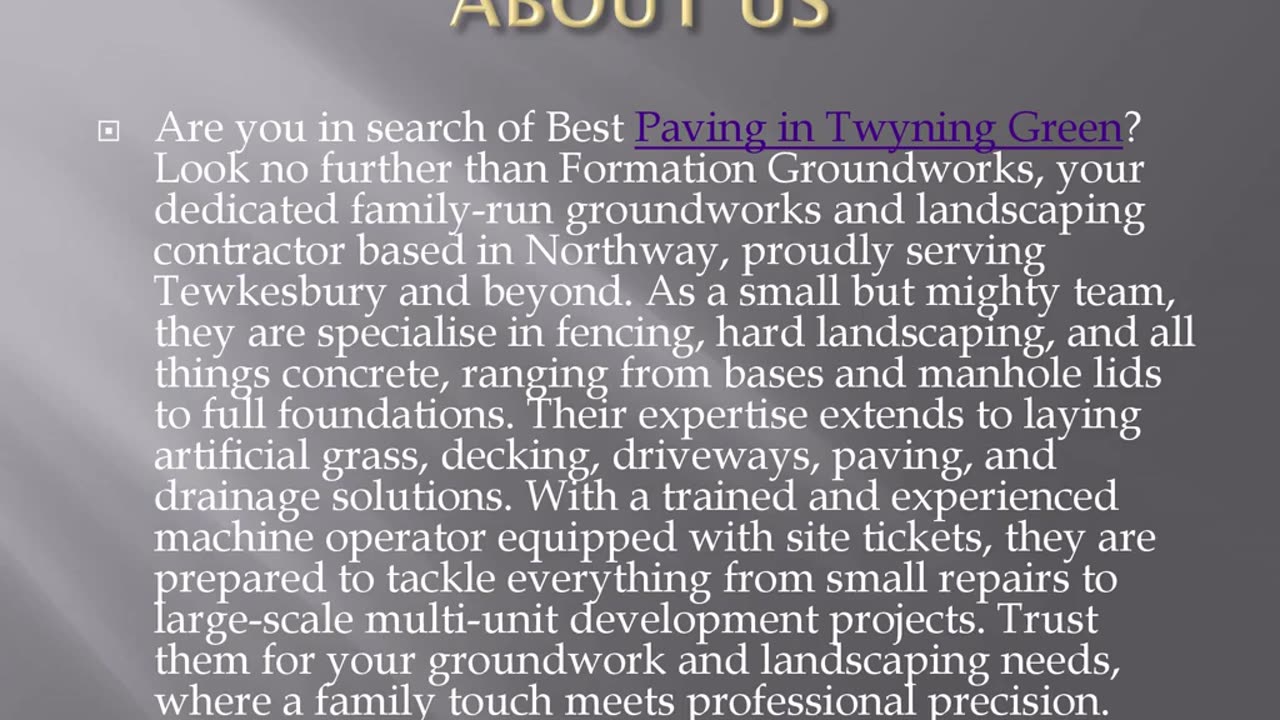 Best Paving in Twyning Green