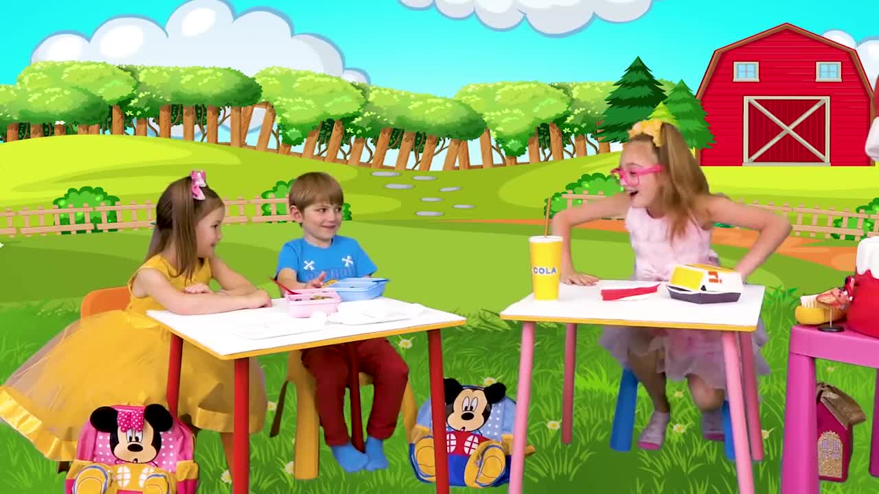 Sasha and Yarik Play at School and Eating a Lot of Not Healthy Food | Funny Food Video for Kids