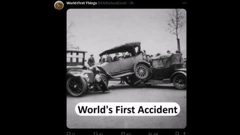 World First Things - car accident