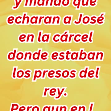 "La Fidelidad de Dios en la Prisión de José" Génesis 39:20-21#shorts #short #youtubeshorts #ytshorts