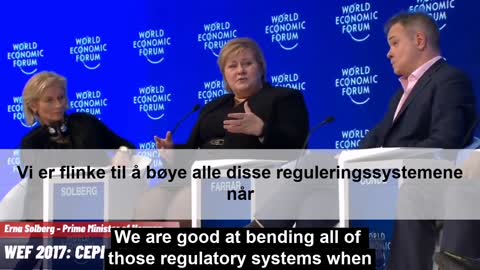 Statsminister Erna Solberg på WEF om vaksinestrategi 2017