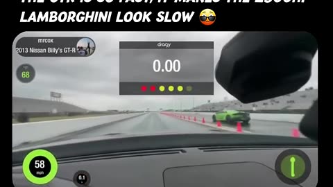 The GTR is so Fast, It makes the Lamborghini Look Slow