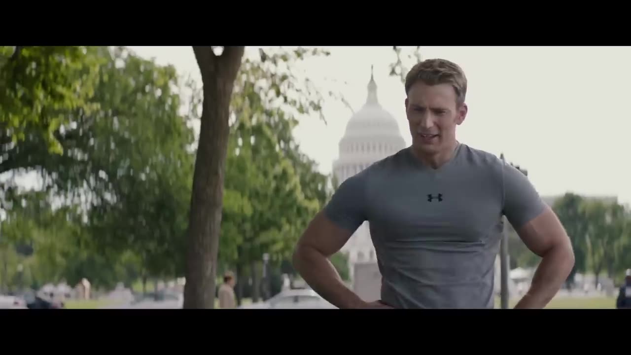 "On Your Left" Steve Rogers & Sam Wilson - Running Scene - Captain America: The Winter Soldier