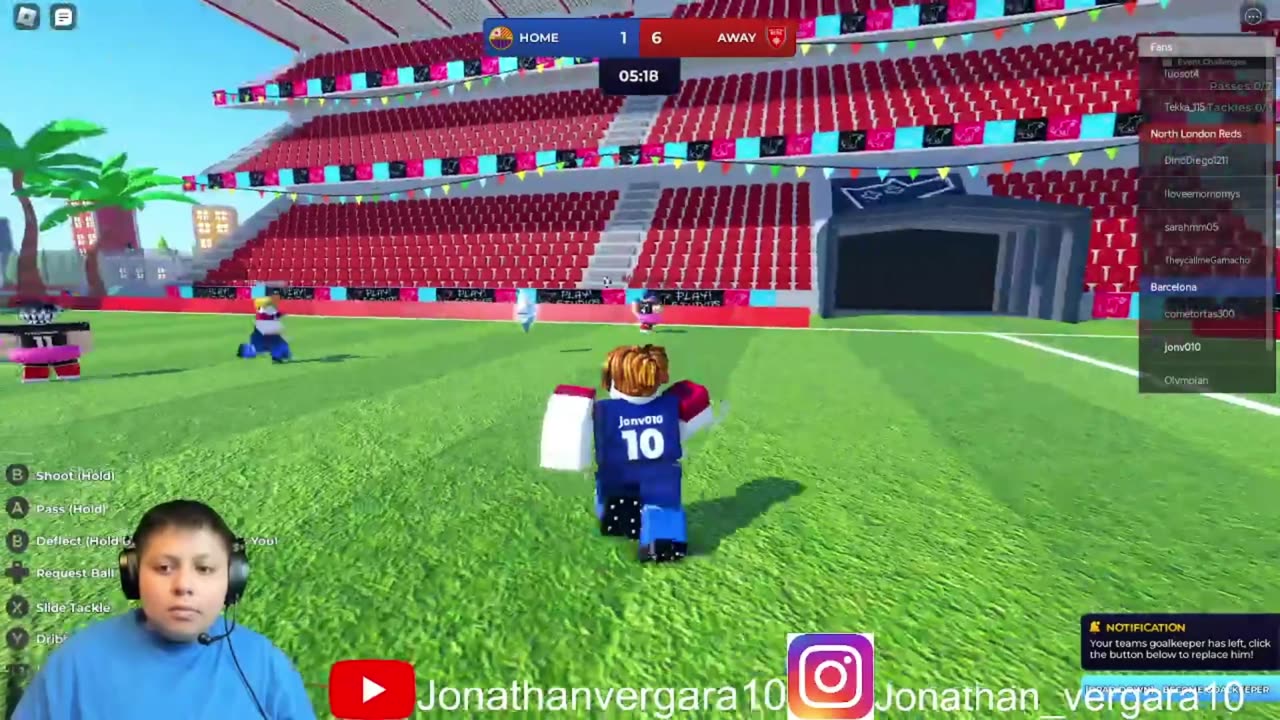 roblox soccer league gameplay commentary