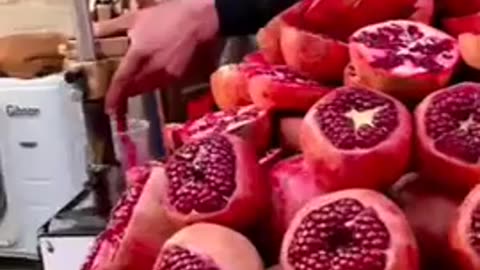 Pomegranate juice in Baghdad.