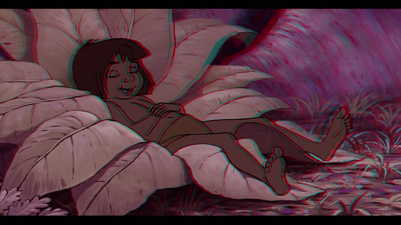 3D Anaglyph The Jungle Book 60FPS 4K SUPER SCALE 80% MORE BACKGROUND DEPTH P13