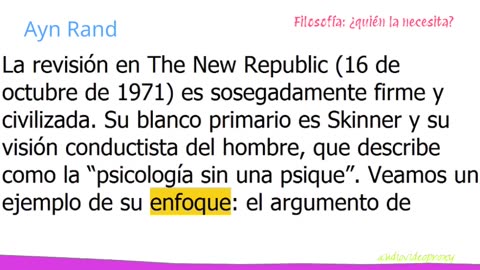 Ayn Rand - Filosofía: ¿quién la necesita? 2/3