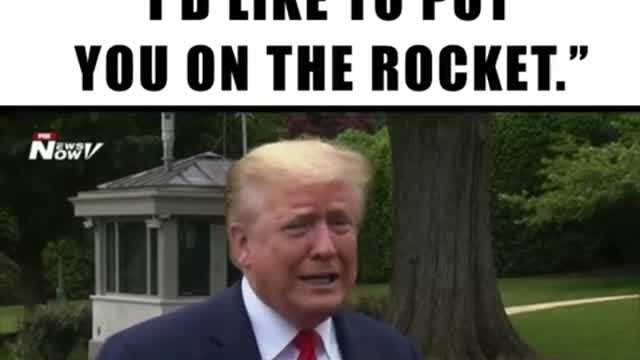 Reported asked trump a stupid thing