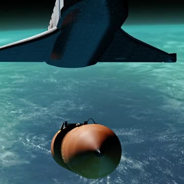 Saturn Shuttle External Tank Separation