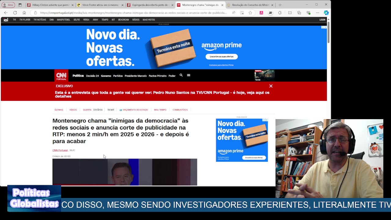 Redes sociais inimigas da democracia ou denunciantes das Poíticas Globalistas?