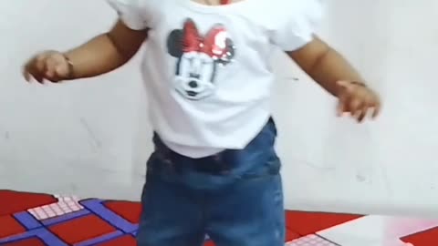 My daughter in dancing mood