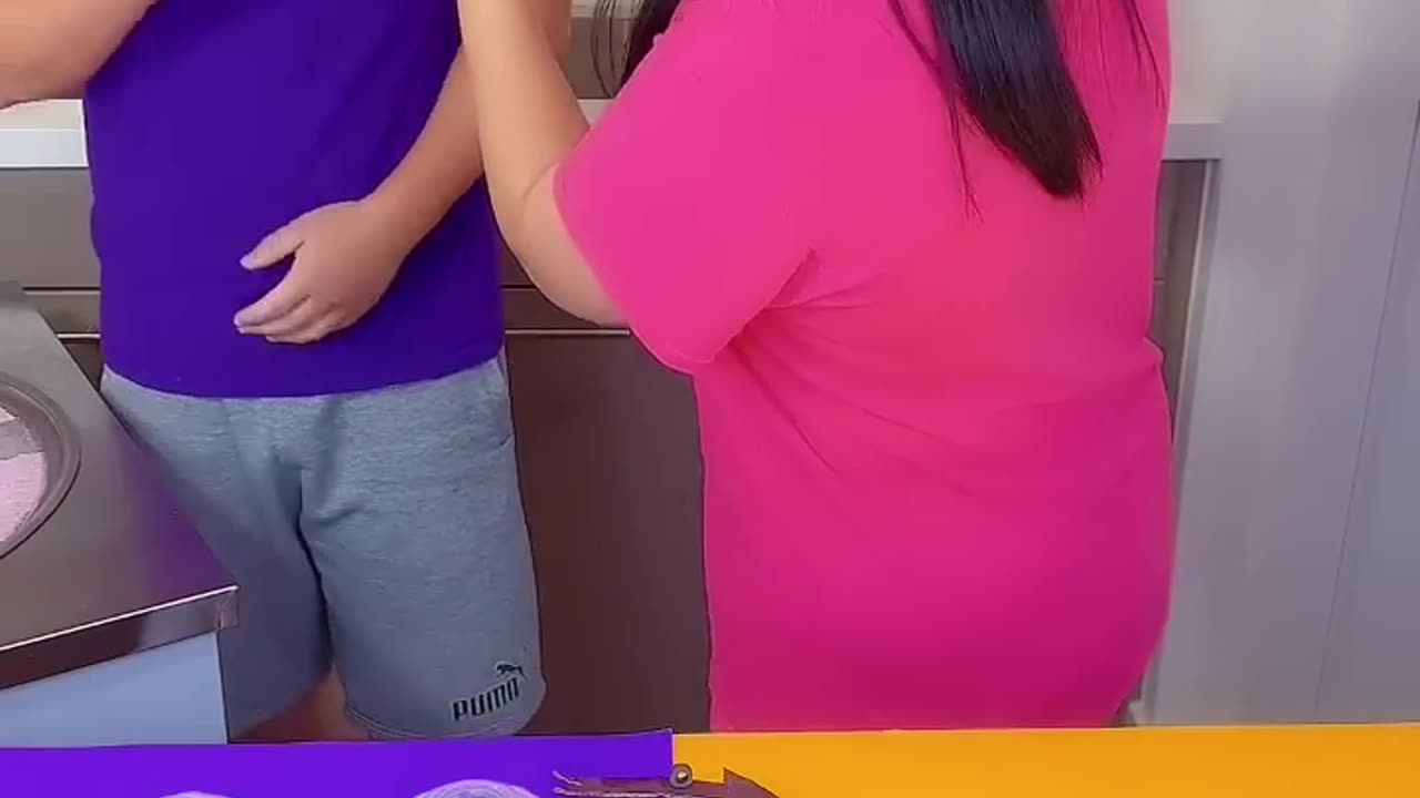 Ice cream challenge! 🍨 Grimace's shake vs cake