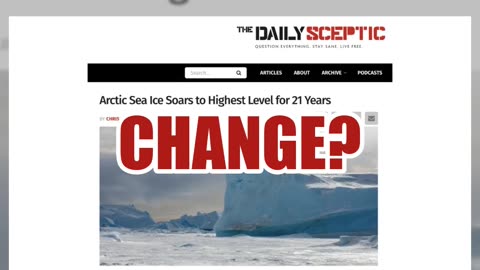 Fact Check: 2023 Data Does NOT Prove Arctic Sea Ice Levels Trended 'To Highest Level For 21 Years'