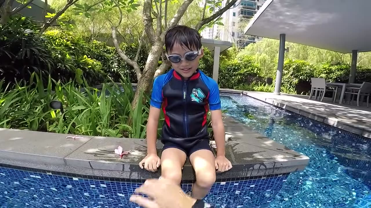 Teaching a Kid to Swim with out any fear