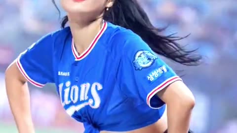 Beautiful girl sports dancing