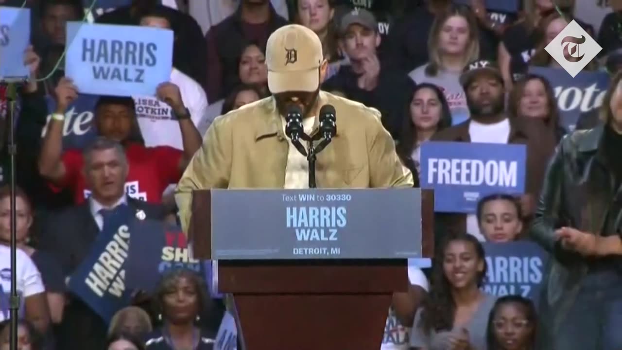 Eminem Champions Kamala Harris, Barack Obama Raps Along to ‘Lose Yourself’ at Detroit Rally