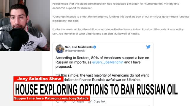 House EXPLORING Options to BAN Russian Oil