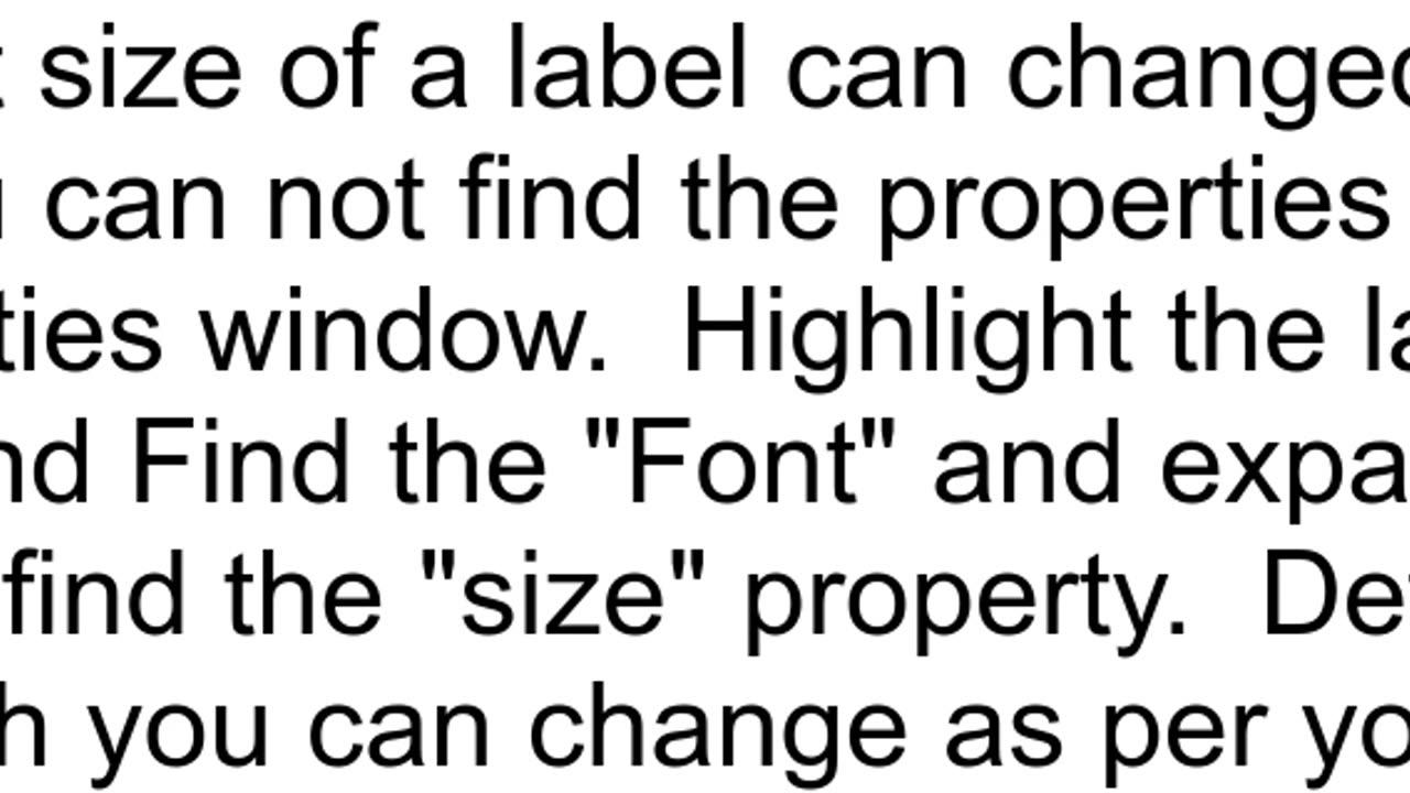C Windows Form label font size