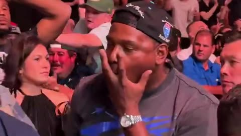 Jamahal Hill's Reaction after Alex Pereira defeated Khalil Rountree at UFC 307