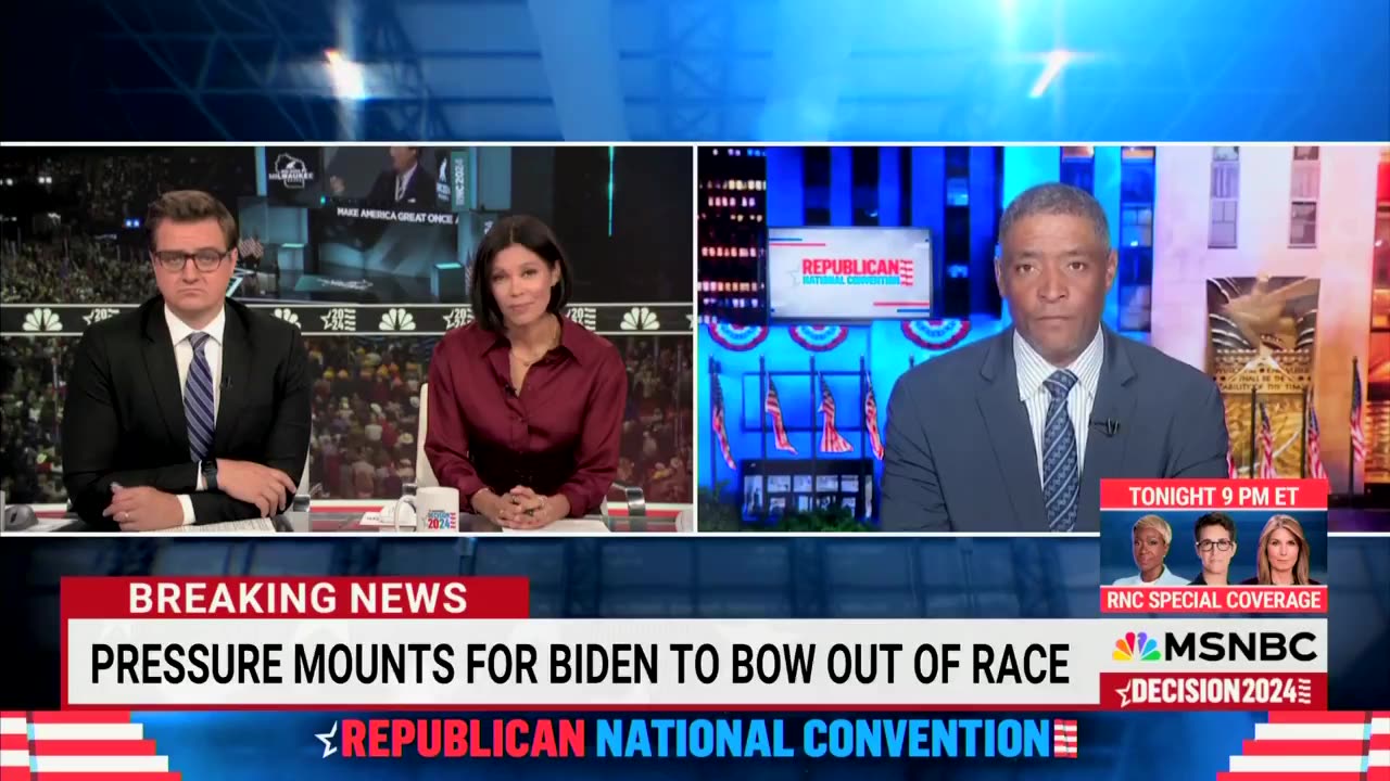 Biden campaign co-chair Cedric Richmond claims it's "absolutely false" that Biden is dropping out
