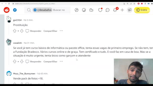 Como ganhar dinheiro? O negócio tá feio - Leitor de comentários