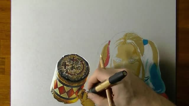 Draw The Shape Of A Character Holding A Hammer