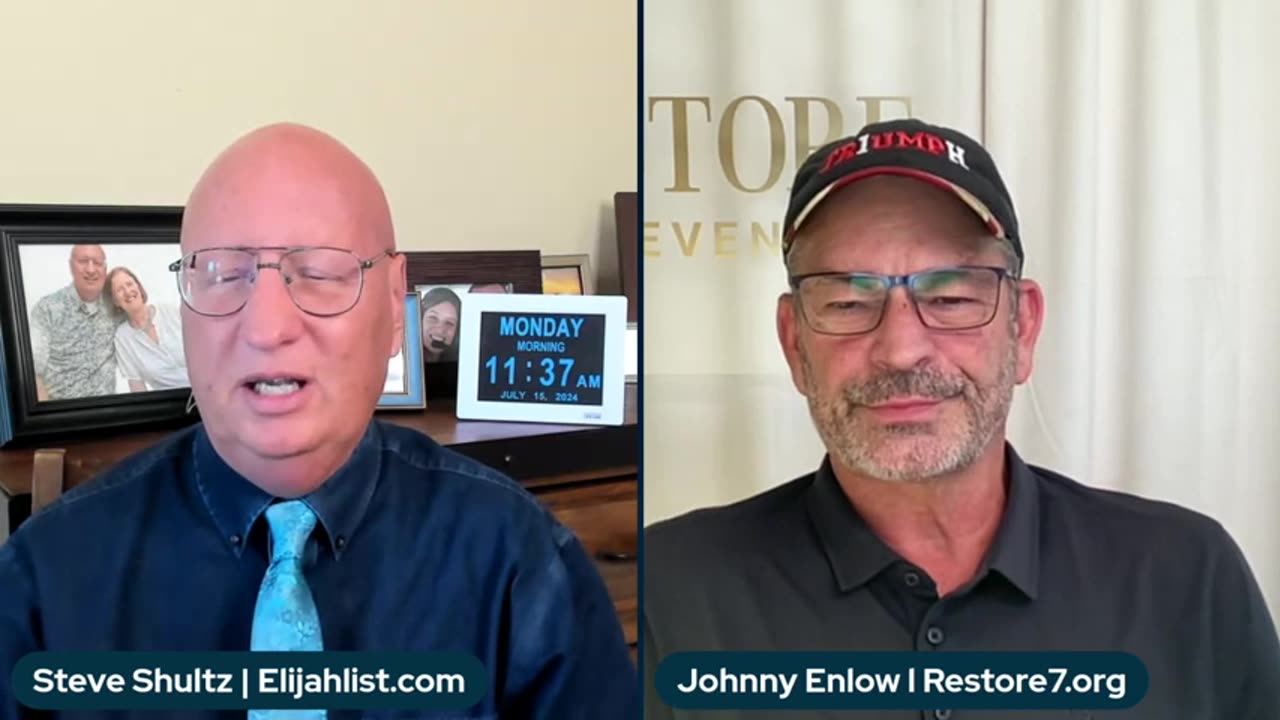 Steve Shultz _ Johnny Enlow: Trump Grazed but Unfazed! Plus, Accessing Heaven Q & A